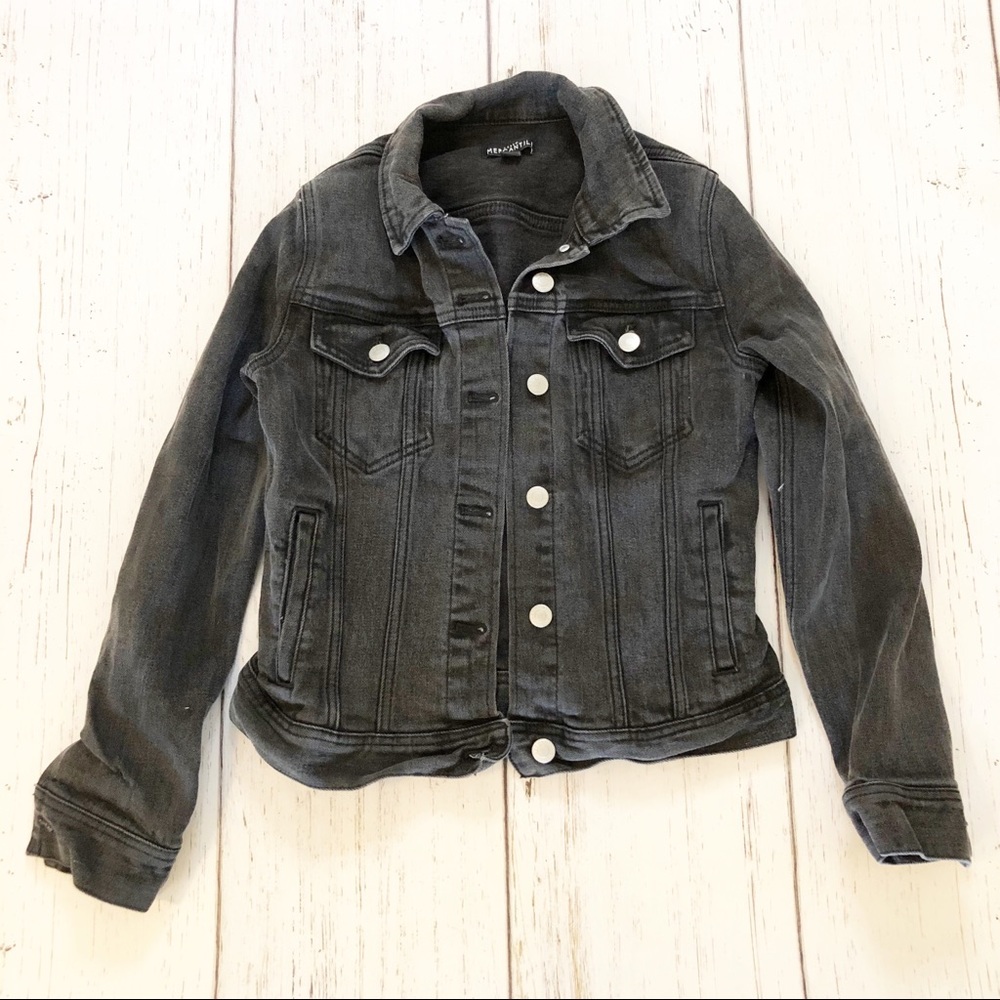 J. Crew Dark Gray Jean Jacket